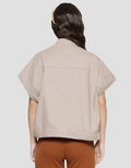 Nevada Women's Solid Cap Sleeve Jacket