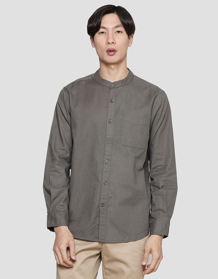 Cole Filafil Mandarin Collar Baju Koko Pria