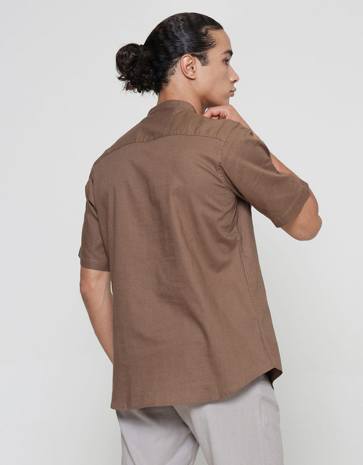 Cole Filafil Collar Kemeja Koko Pria