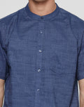 Cole Melange Collar Kemeja Koko Pria
