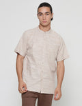 Cole Mandarin Collar Kemeja Koko Pria