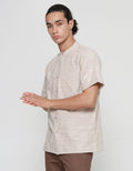 Cole Mandarin Collar Kemeja Koko Pria