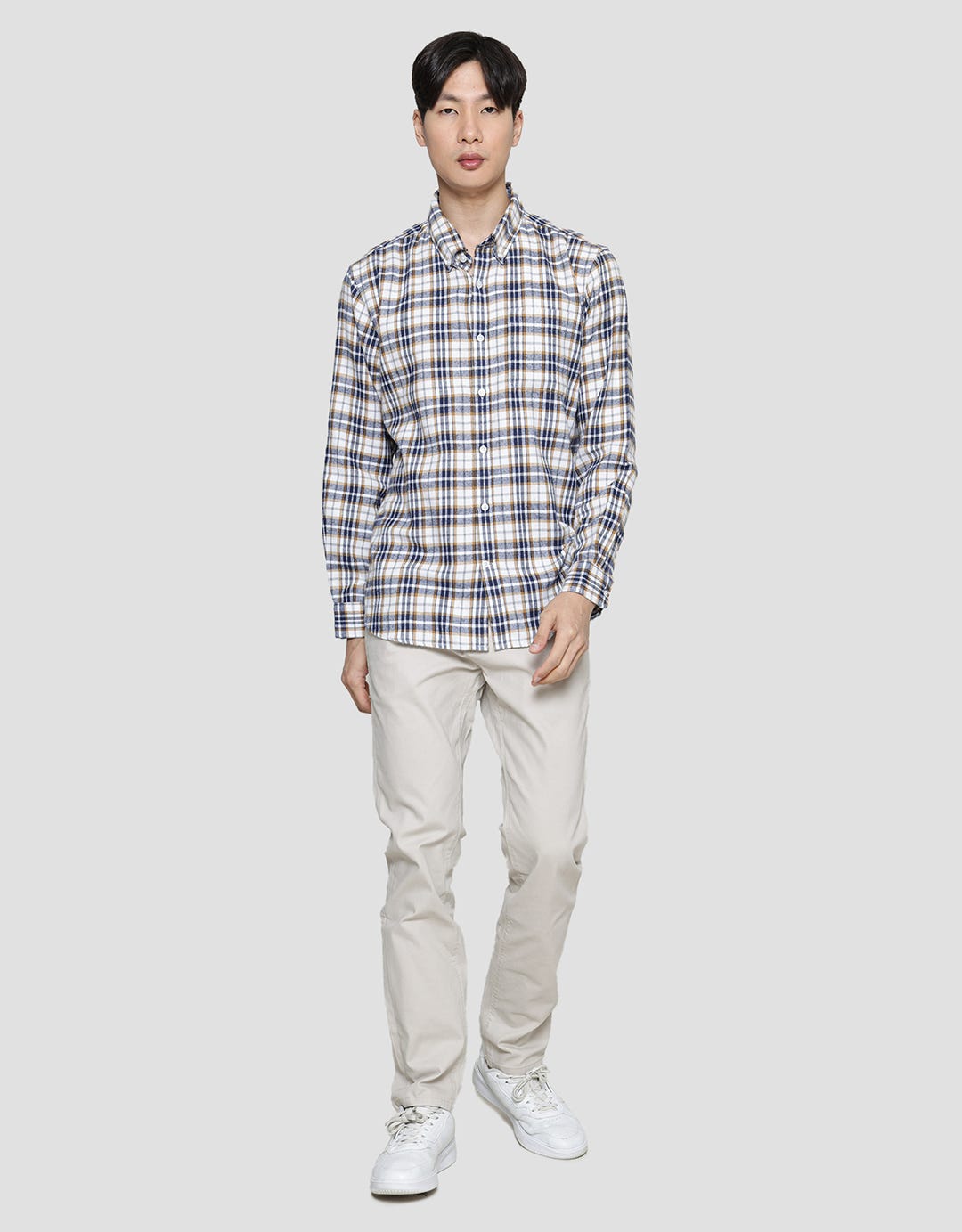 Cole Flannel Checks Men's Long Sleeve Shirt