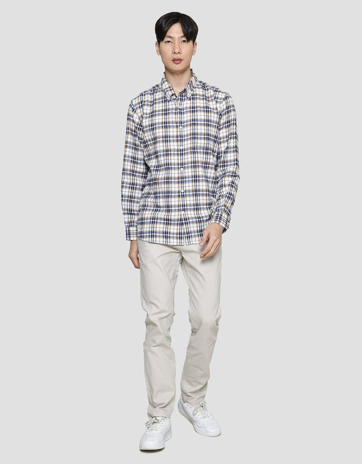Cole Flannel Checks Men's Long Sleeve Shirt