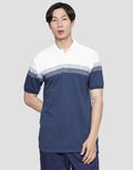Cole Stripes At Chest Kaos Polo Pria