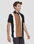 Cole Stripe Vertical Kaos Polo Lengan Pendek Pria