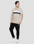 Cole Stripes Chest Hugo Kaos Lengan Pendek Pria