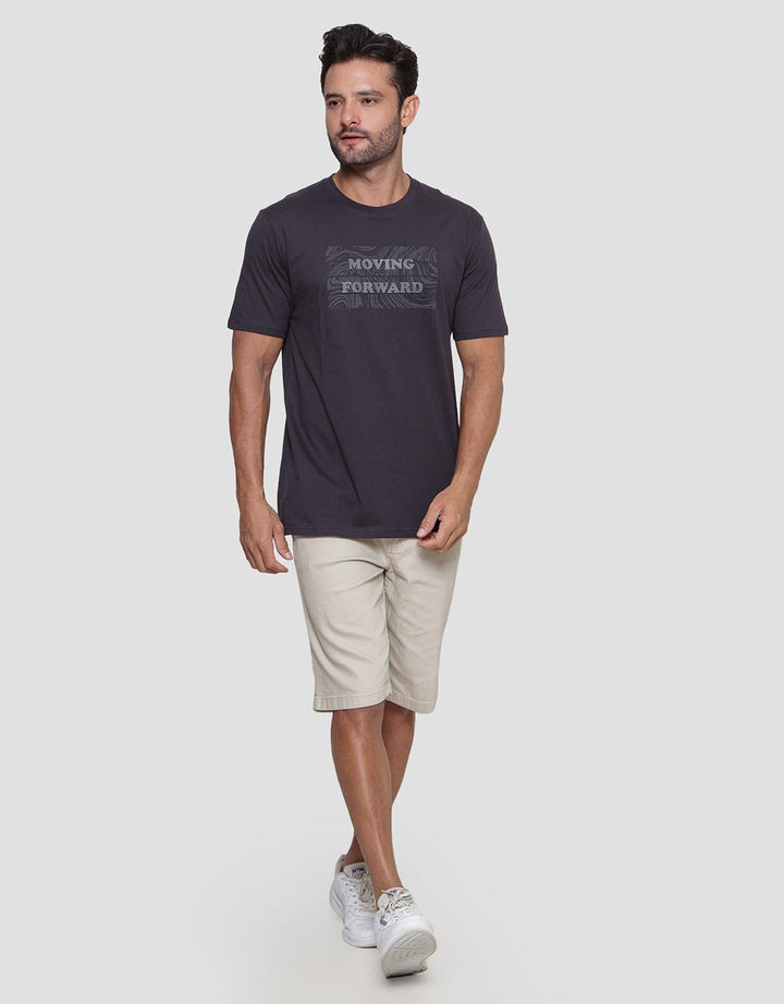 Cole Wording Follow The Flow Kaos Lengan Pendek Pria