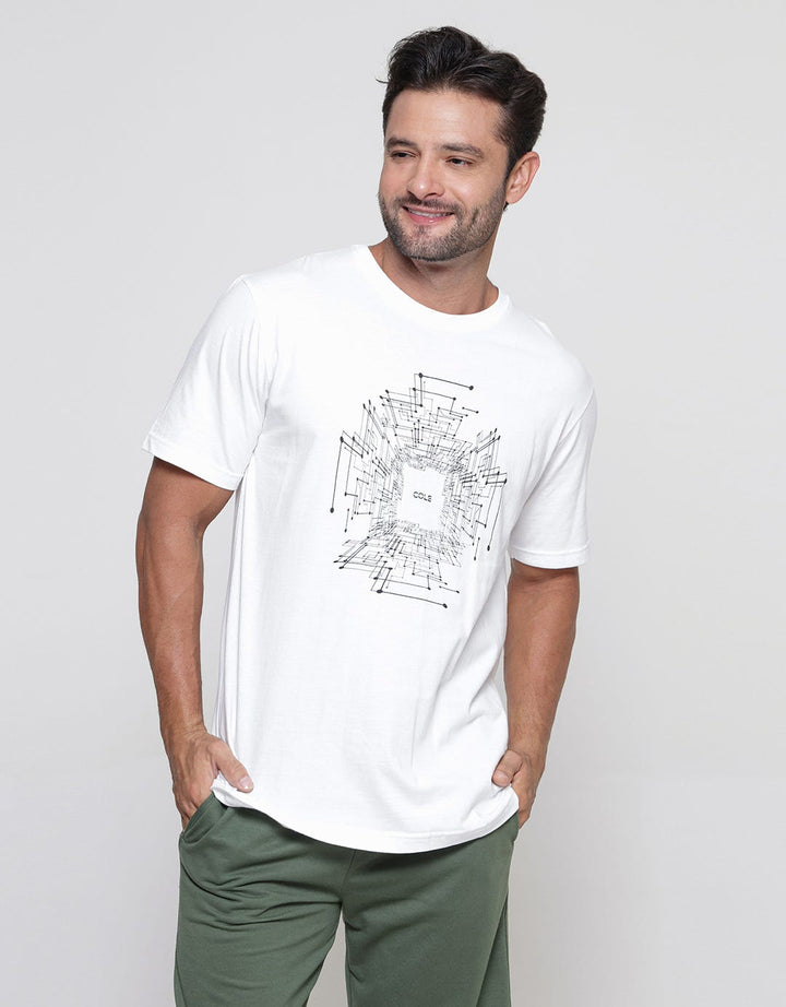 Cole Geometric Print Men's Casual T-Shirt