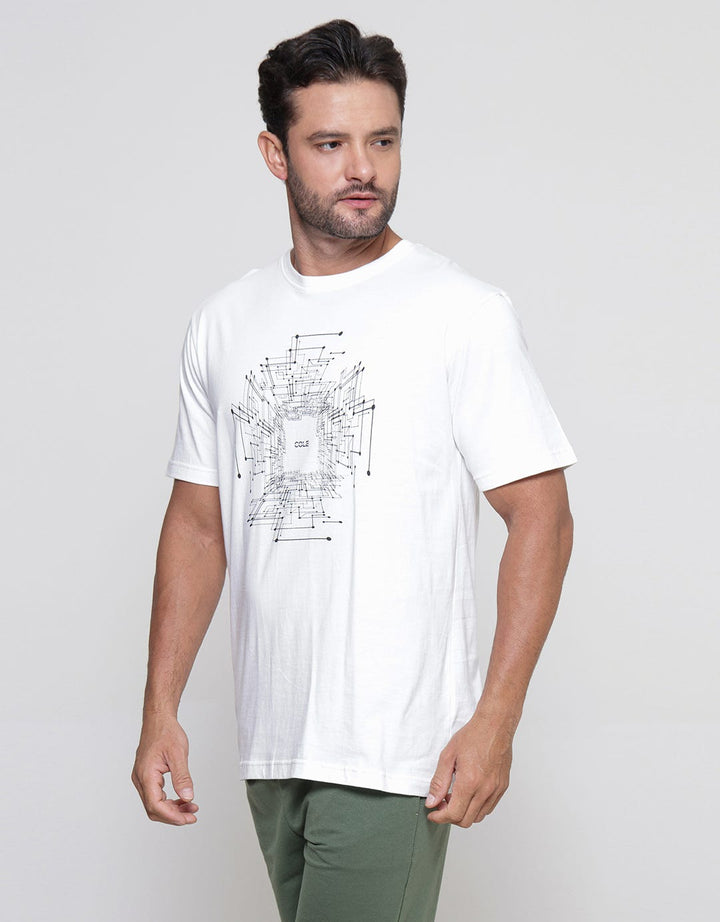 Cole Geometric Print Men's Casual T-Shirt