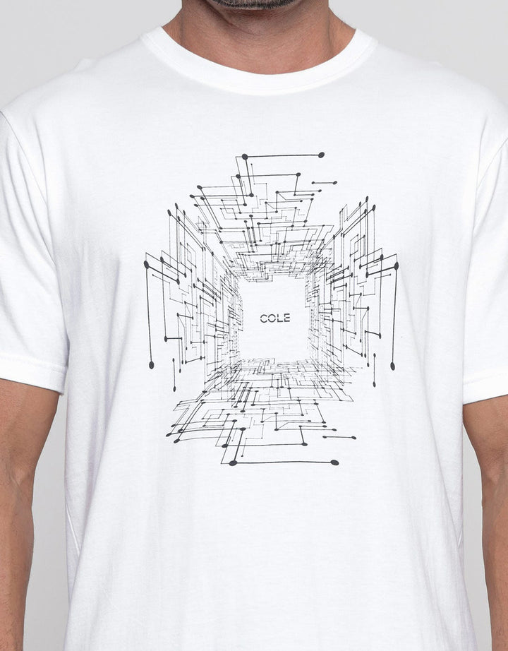 Cole Geometric Print Men's Casual T-Shirt