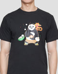 T Zone Kungfu Panda Print Kaos Pria