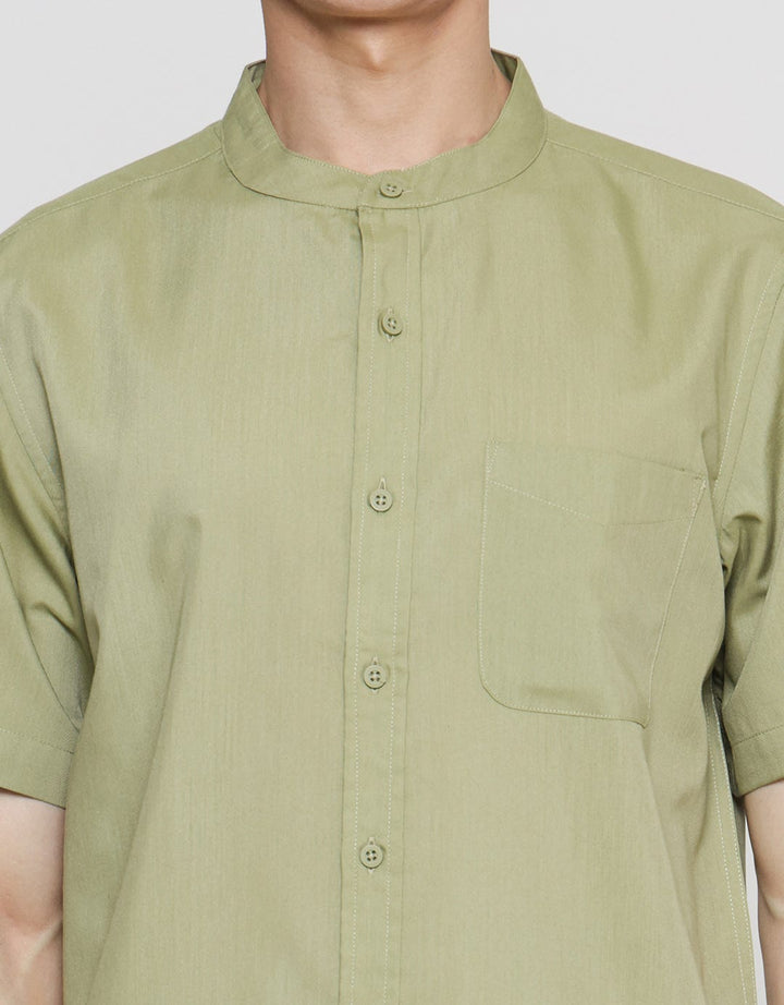 Anyday Regular Solid Simple Look Men's Short Sleeve Shirt