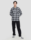 Cole Flanel Pocket Kemeja Pria