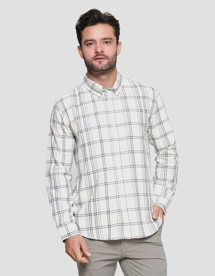 Cole Twill Check Men's Long Shirt