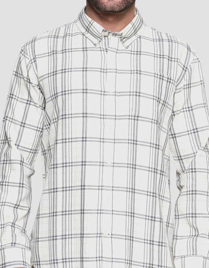 Cole Twill Check Men's Long Shirt