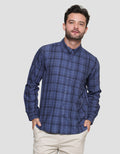 Cole Twill Check Men's Long Shirt