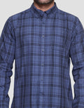 Cole Twill Check Men's Long Shirt
