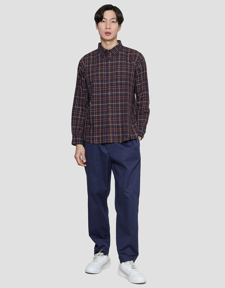 Cole Check Twill New Kemeja Lengan Panjang Pria