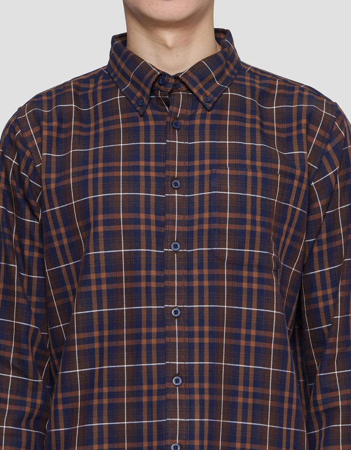 Cole Check Twill New Kemeja Lengan Panjang Pria