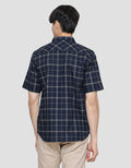Cole Linen Slub Kemeja Kotak Pria