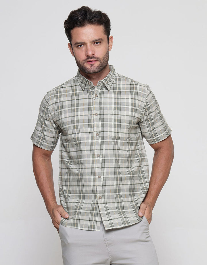 Cole Men's Short Sleeve Slub Linen Shirt