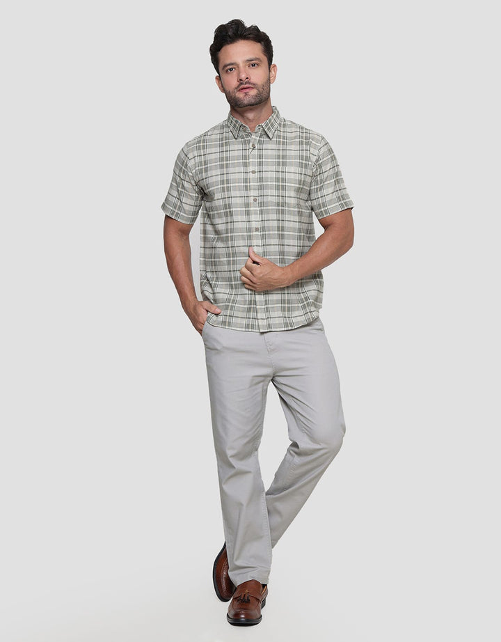 Cole Men's Short Sleeve Slub Linen Shirt