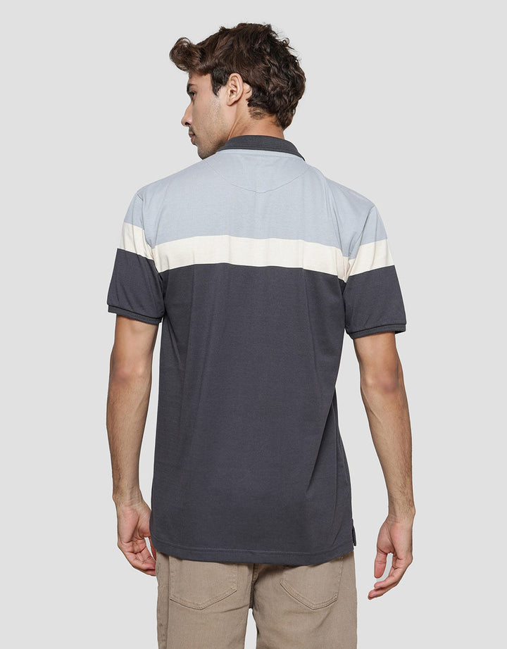 Cole Block Color Polo Shirt Pria