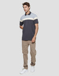 Cole Block Color Polo Shirt Pria