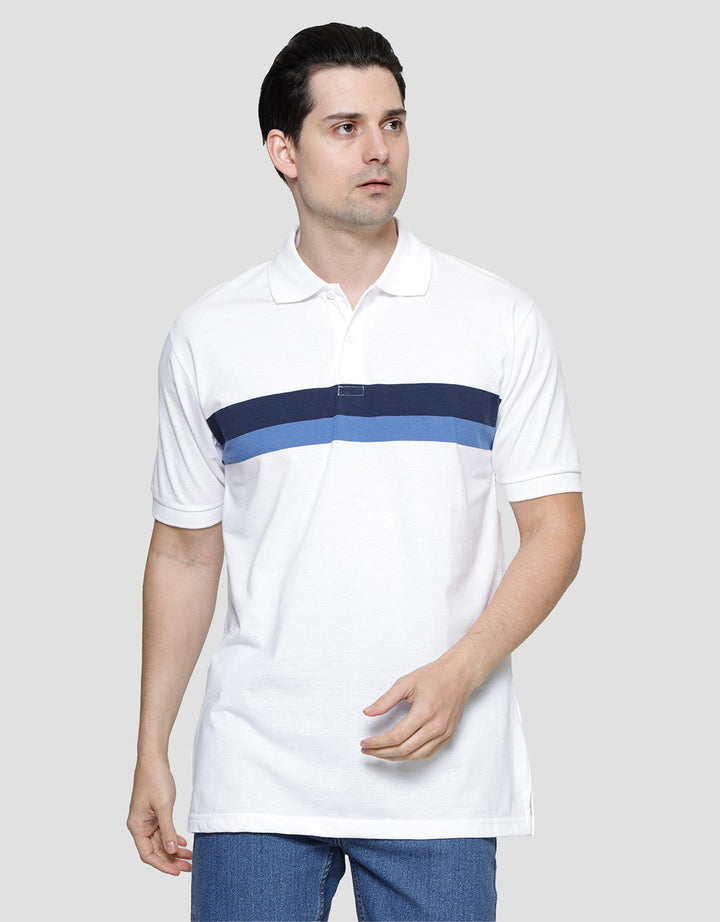 Cole Short Sleeve Polo Shirt Stripes Small Chest Pria