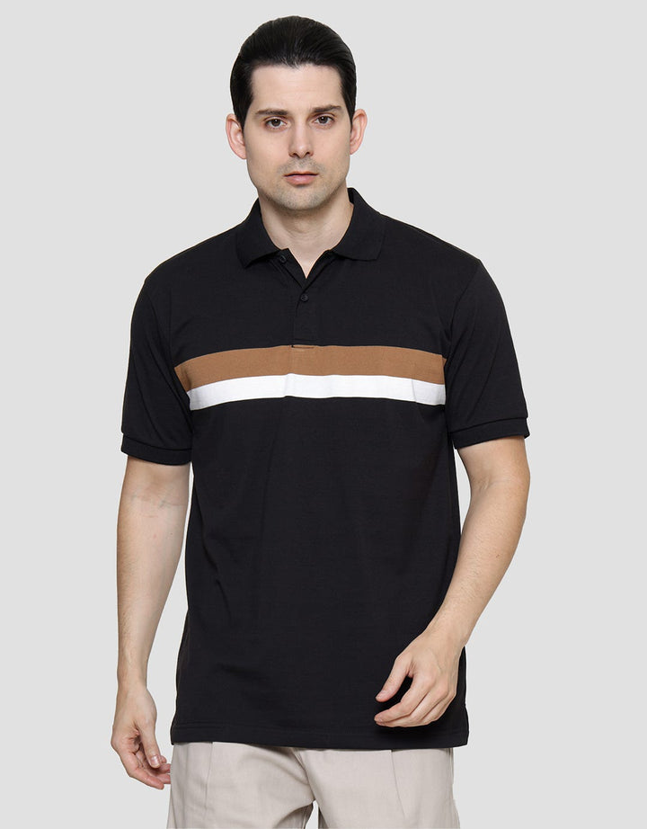 Cole Short Sleeve Polo Shirt Stripes Small Chest Pria