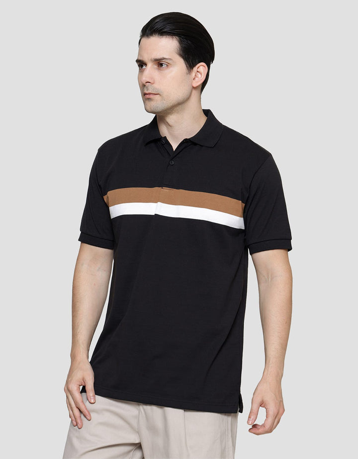Cole Short Sleeve Polo Shirt Stripes Small Chest Pria