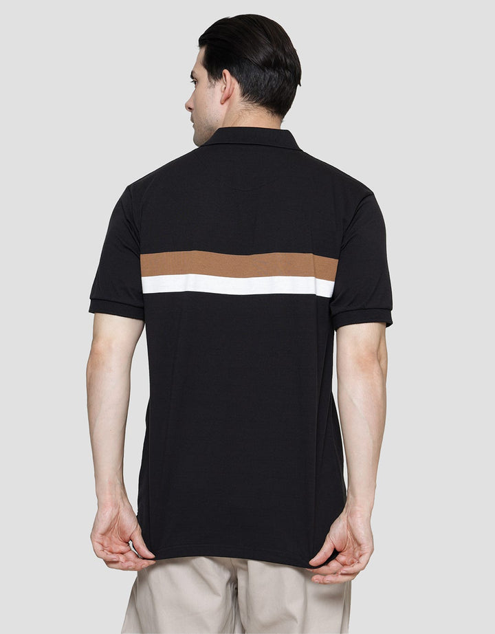 Cole Short Sleeve Polo Shirt Stripes Small Chest Pria