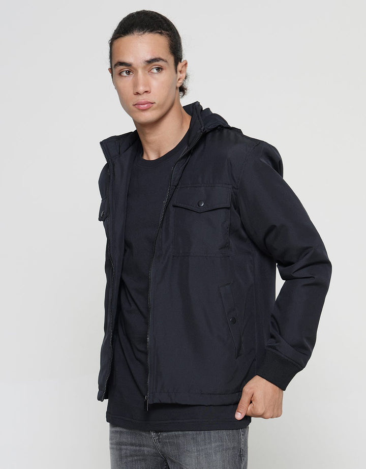 Cole Jaket Micro Double Pocket Snap Pria