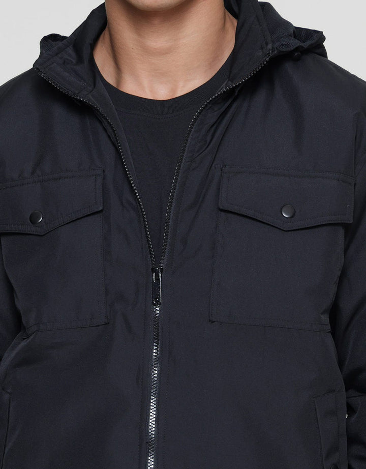 Cole Jaket Micro Double Pocket Snap Pria