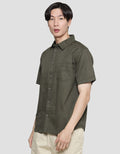 Nevada Solid Twill 30S Men's Short Sleeve Shirt