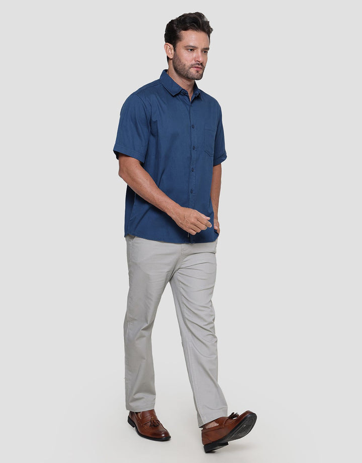 Nevada Men's Solid Pique Short Sleeve Shirt