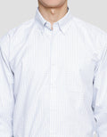 Stanley Adams Checks Medium Twill Cvc Kemeja Regular Pria