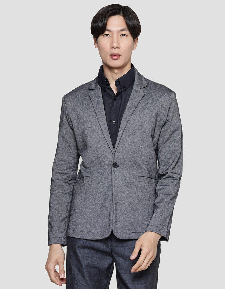 Stanley Adams Knit Double Pique Cvc Blazer Pria