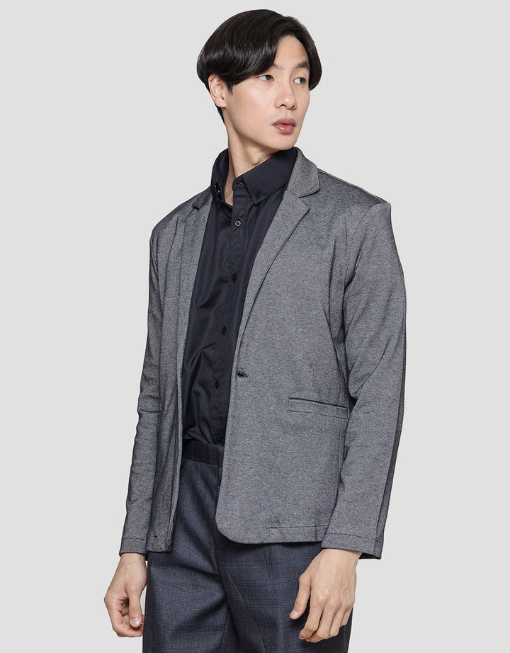 Stanley Adams Knit Double Pique Cvc Blazer Pria