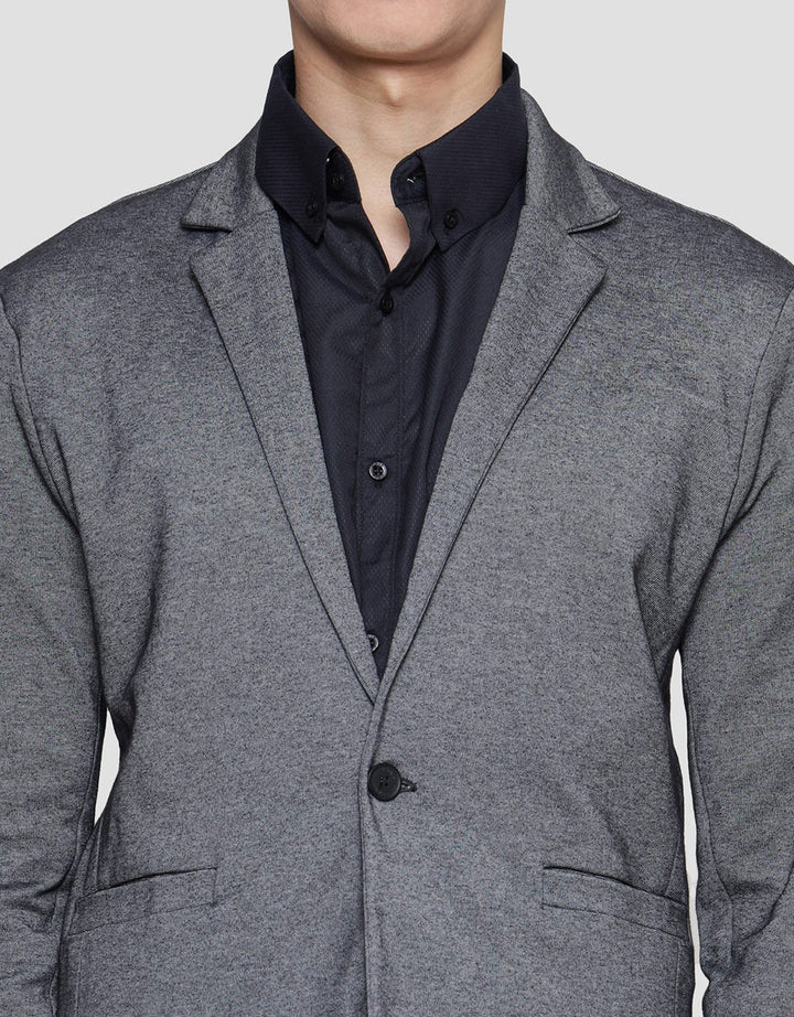 Stanley Adams Knit Double Pique Cvc Blazer Pria