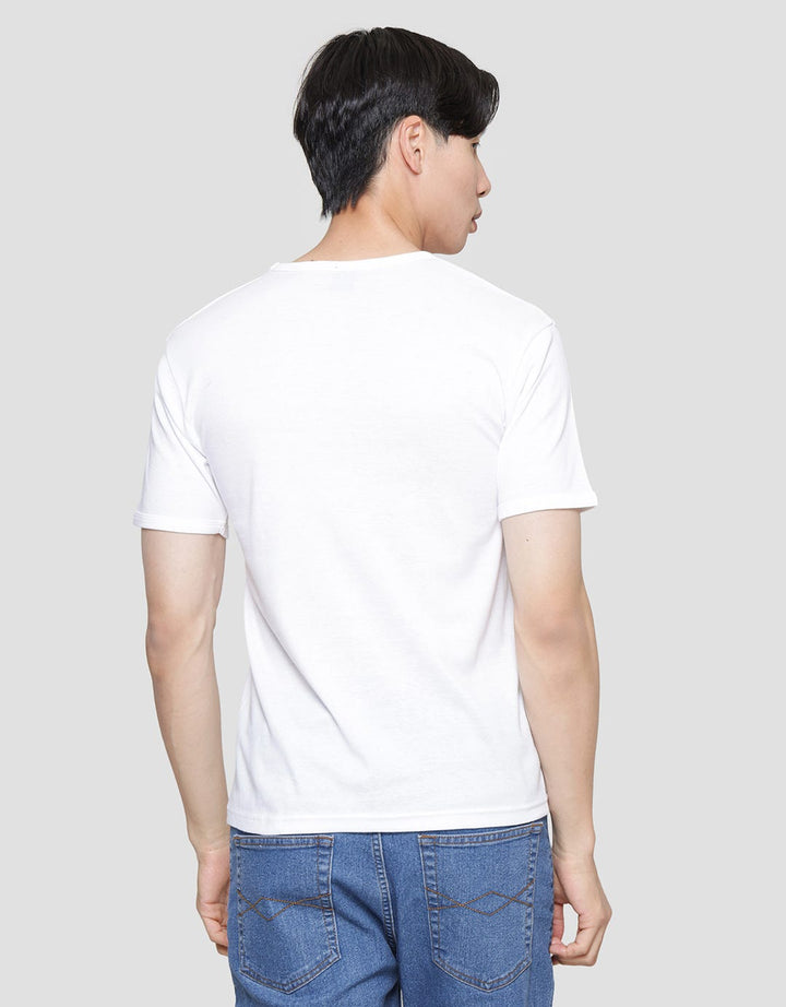Cole V Neck Plain Kaos Basic Pria