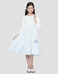 Disney Midi Dress Lengan Panjang Overall Frozen Anak Perempuan