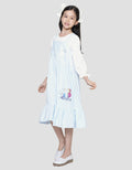 Disney Midi Dress Lengan Panjang Overall Frozen Anak Perempuan