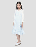 Disney Midi Dress Lengan Panjang Overall Frozen Anak Perempuan