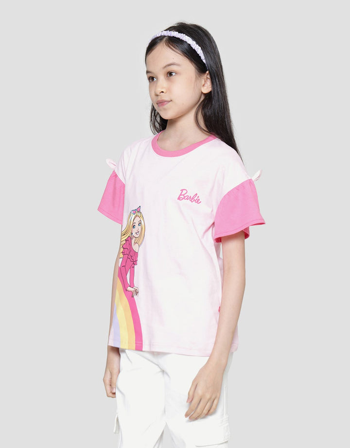 Character Barbie Rainbow Wide Sleeve Girls T-shirt