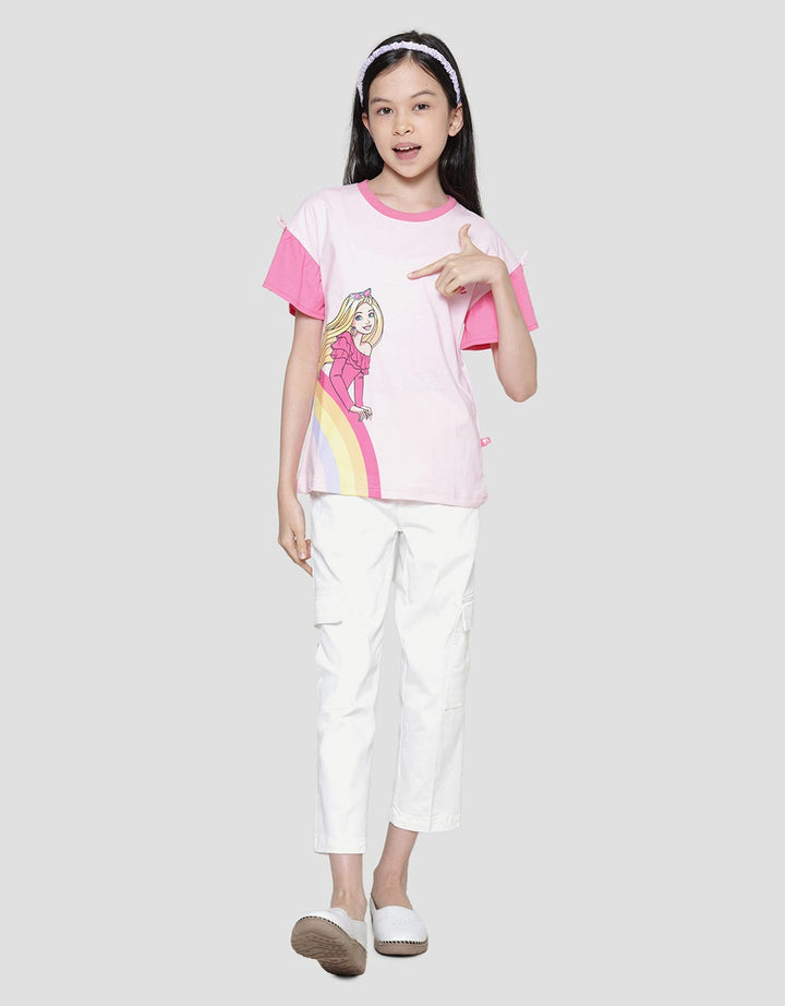 Character Barbie Rainbow Wide Sleeve Girls T-shirt