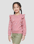 Rodeo Junior Girl Polkadot Rainbow Sweater Lengan Panjang Anak Perempuan