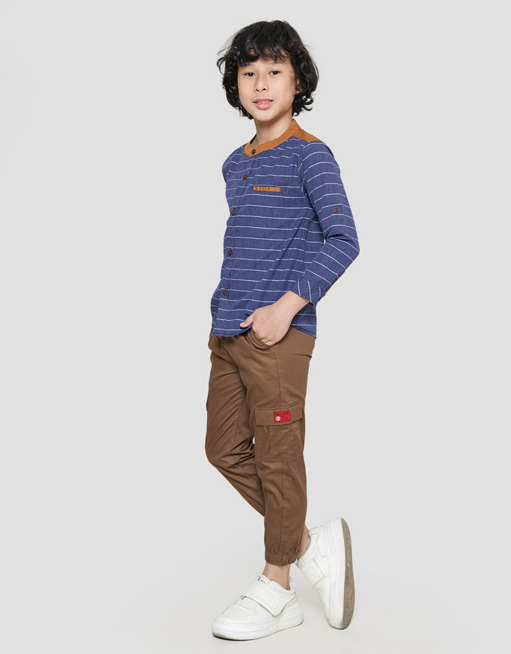 Rodeo Junior Boys Kemeja Anak Laki-laki Print Checked