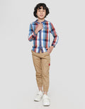Rodeo Junior Boys Kemeja Anak Laki-laki Print Checked